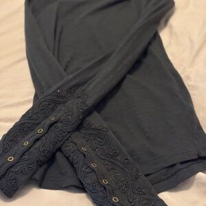 We The Free Black Long Sleeve Top